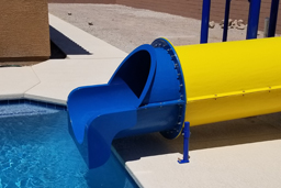 Closed Flume Fiberglass Water Slide Model 1628-32