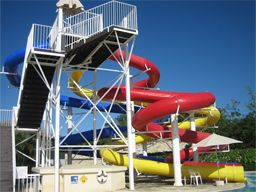 Triple Flume Water Slide Model 1644