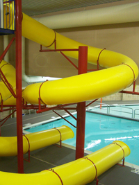 Double Polyethylene Flume Water Slide Model 1649