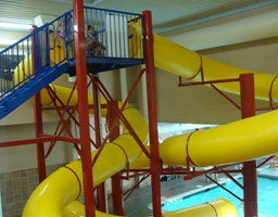 Double Polyethylene Flume Water Slide Model 1649