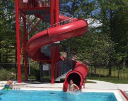 Closed Flume Fiberglass Water Slide Model 1654-32