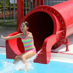 Closed Flume Fiberglass Water Slide Model 1654-32