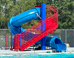 Closed Fiberglass Flume Water Slide Model 1663-32