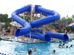 Triple Flume Water Slide Model 1666