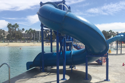 Closed Fiberglass Flume Pool Slide Model 1677-32