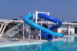 Double Polyethylene Flume Water Slide Model 1678