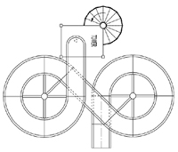 Fiberglass Water Slide Model 1818 plan view