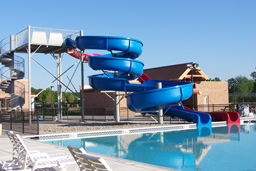 Double Fiberglass Water Slide Model 1837