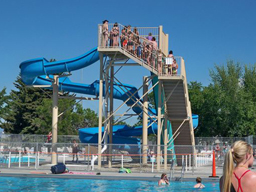 Fiberglass Water Slide Model 1873