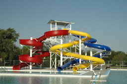 Combination Flume Water Slide Model 1884