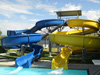 Double Fiberglass Flume Water Slide Model 1900