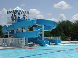 Double Fiberglass Water Slide Model 1907