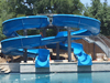 Double Flume Fiberglass Water Slide Model 1907