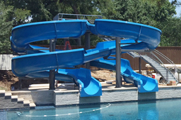 Double Fiberglass Water Slide Model 1907