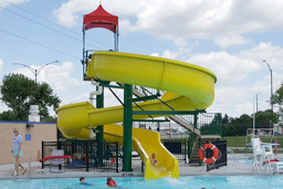 Fiberglass Flume Water Slide Model 1922