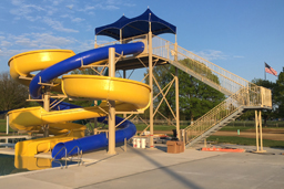 Combination Triple Flume Water Slide Model 1933