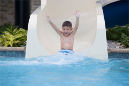 Double Fiberglass Water Slide Model 1943