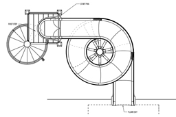 Fiberglass Water Slide Model 1946 plan view