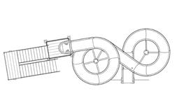 Fiberglass Water Slide Model 1963 plan view