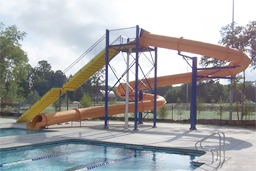 Closed Flume Fiberglass Water Slide Model 2046