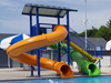 Double Closed Fiberglass Flume Water Slide Model 9412-32