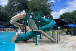 Double Closed Fiberglass Flume Water Slide Model 9412-32