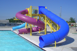 Triple Polyethylene Flume Water Slide Model 9431