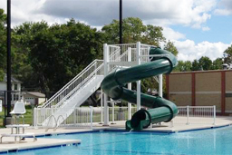 Closed Fiberglass Flume Water Slide Model 1615-32