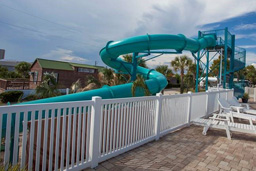 Closed Flume Fiberglass Water Slide with exit lane Model 2057