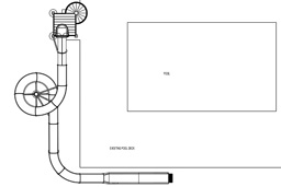 Closed Flume Fiberglass Water Slide with exit lane Model 2057