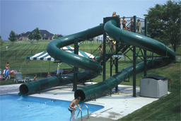 Double Polyethylene Flume Water Slide Model 1648