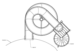 Fiberglass Water Slide Model 1921 plan view