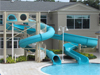 Double Fiberglass Flume Water Slide Model 2040