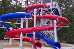 Double Polyethylene Flume Water Slide Model 1641