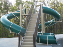 Double Polyethylene Flume Water Slide Model 9412