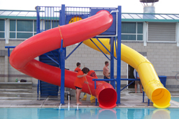 Double Polyethylene Flume Water Slide Model 9412