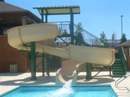 Fiberglass Flume Water Slide Model 1820 Fiberglass Water Slide Model 1820