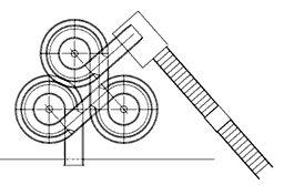 Fiberglass Water Slide Model 1830 plan view