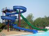 Double Fiberglass Flume Water Slide Model 1841