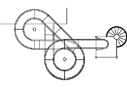 Fiberglass Water Slide Model 1845 plan view