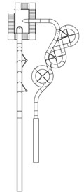 Combination Flume Water Slide Model 1896 Plan View