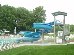 Fiberglass Flume Water Slide Model 1822 Fiberglass Water Slide Model 1822