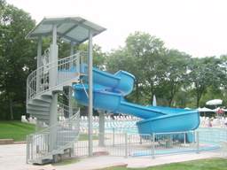Fiberglass Flume Water Slide Model 1822 Fiberglass Water Slide Model 1822