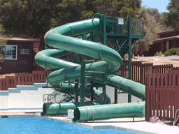 Double Polyethylene Flume Water Slide Model 1645