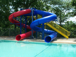 Double Polyethylene Flume Water Slide Model 1648