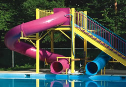 Double Polyethylene Flume Water Slide Model 9412