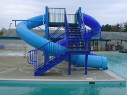 Double Polyethylene Flume Water Slide Model 9412