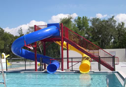 Double Polyethylene Flume Water Slide Model 9412