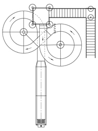 Polyethylene Flume Water Slide Model 1617 plan view