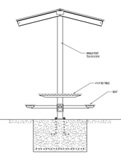 Sentinel Mountain Table Shelter Model 98-93 plan view